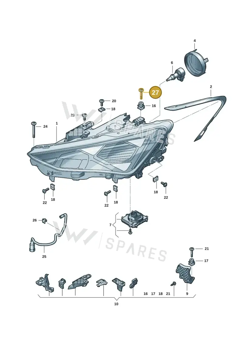 WHT007527 — SEAT Formentor TSI CUPRA (2020-) diagram 5fn941011, position 27