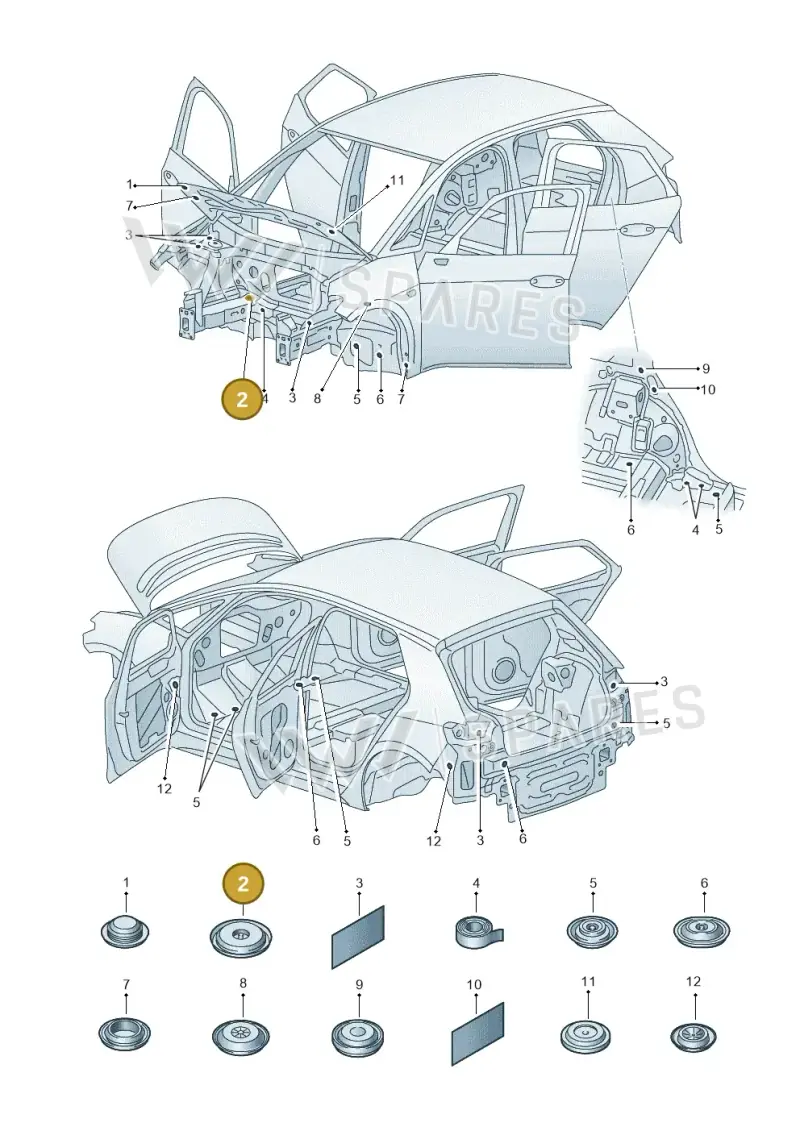 WHT007640 — SEAT EBoost CUPRA (2021-) diagram 10a803035, position 2
