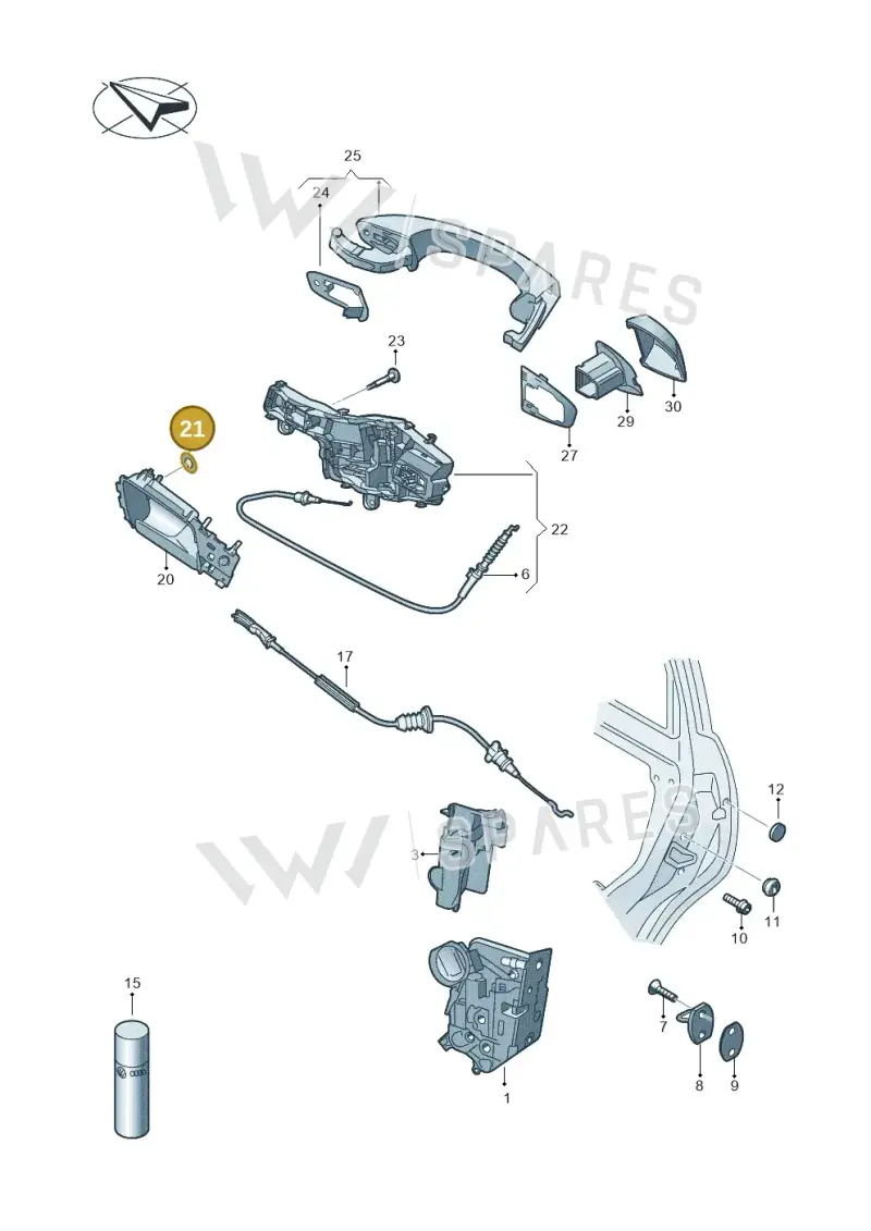 WHT007934 — SEAT Tarraco FR (2018-2024) diagram 780839000, position 21