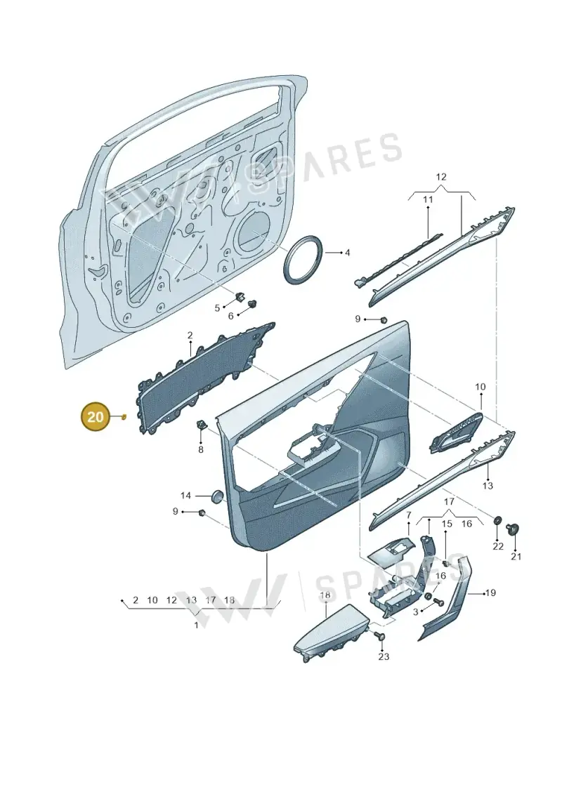 WHT007934 — SEAT Arona FR (2017-) diagram 835867000, position 20