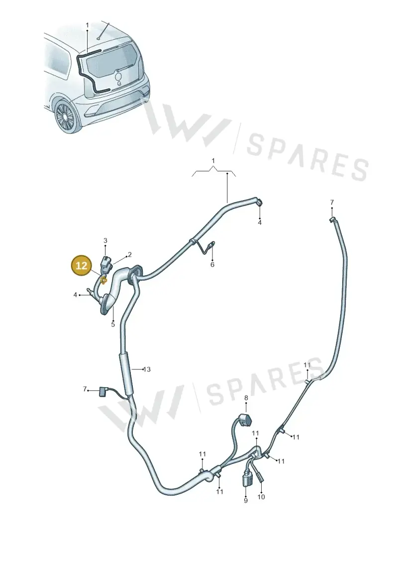 WHT008084 — SEAT Mii electric (2020-2021) diagram 892972081, position 12