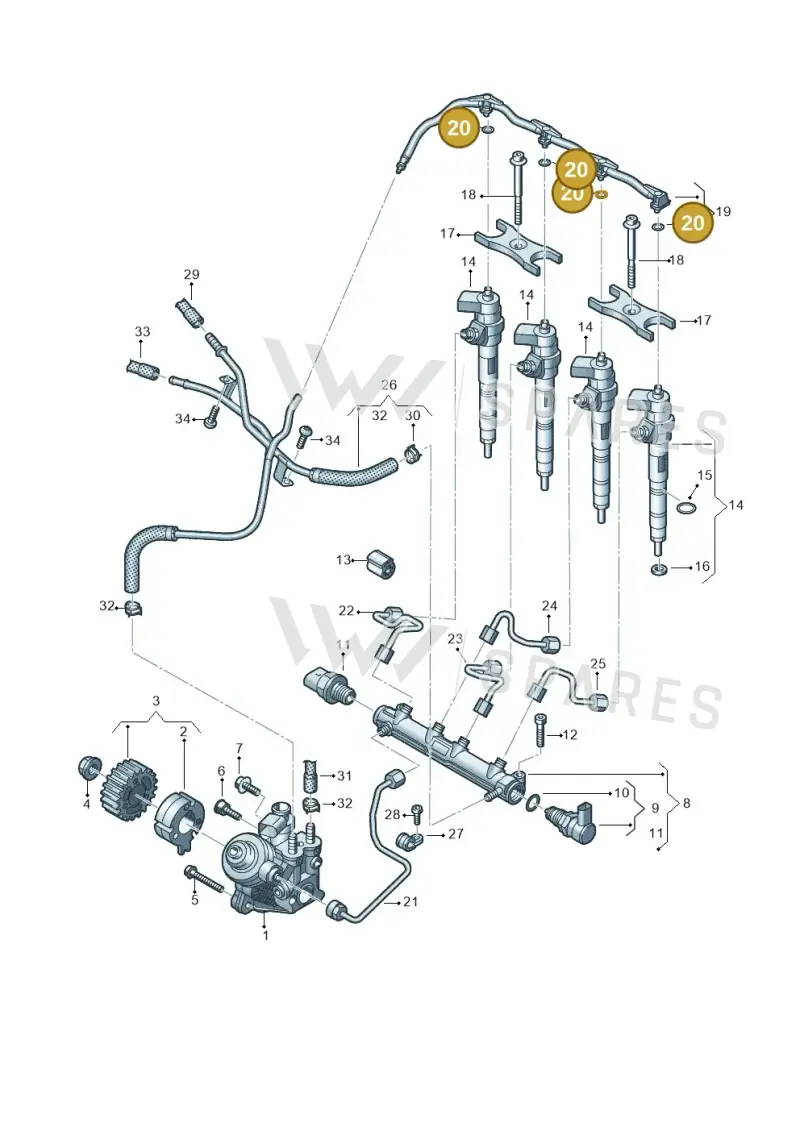 WHT008648 — SEAT Formentor TSI CUPRA (2020-) diagram 793130020, position 20