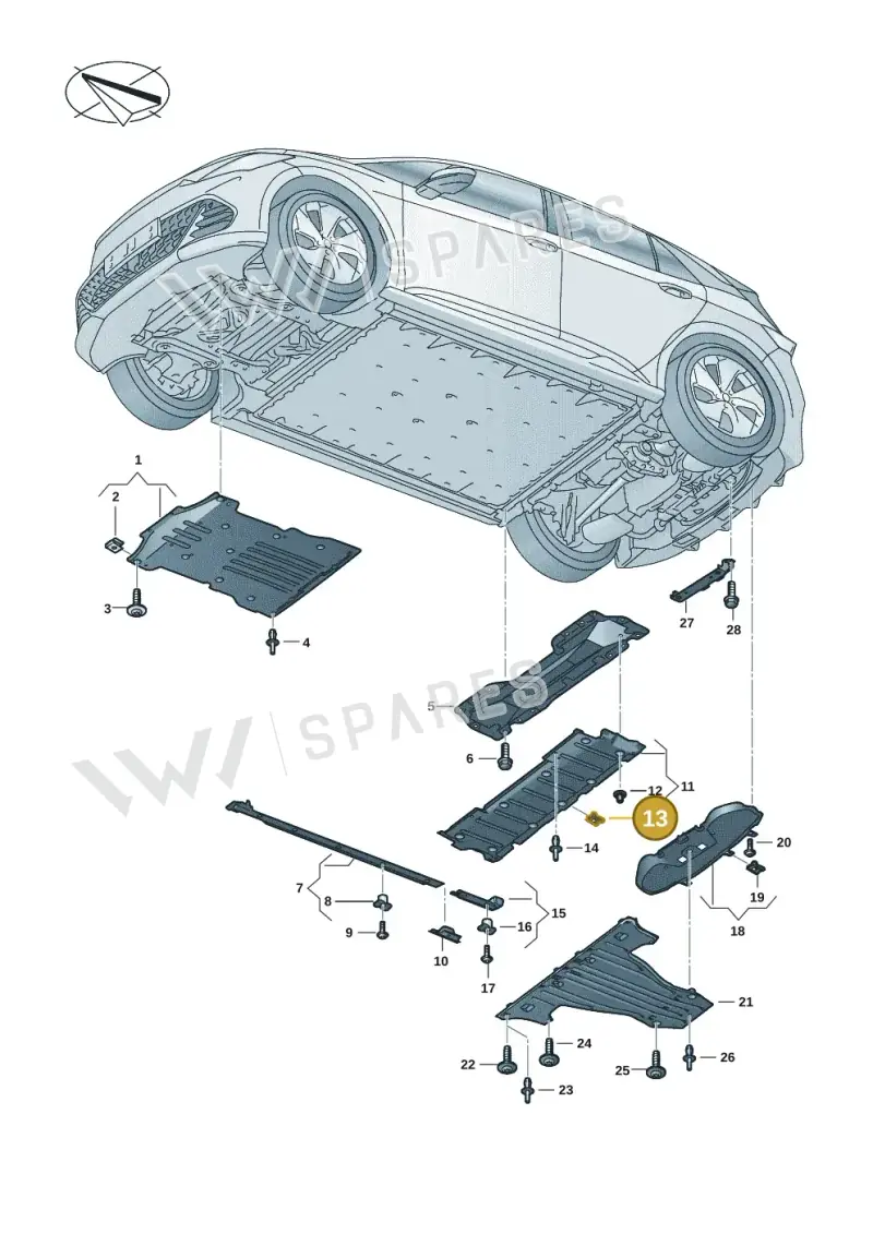 WHT008843 — SEAT EBoost CUPRA (2021-) diagram 10s825000, position 13