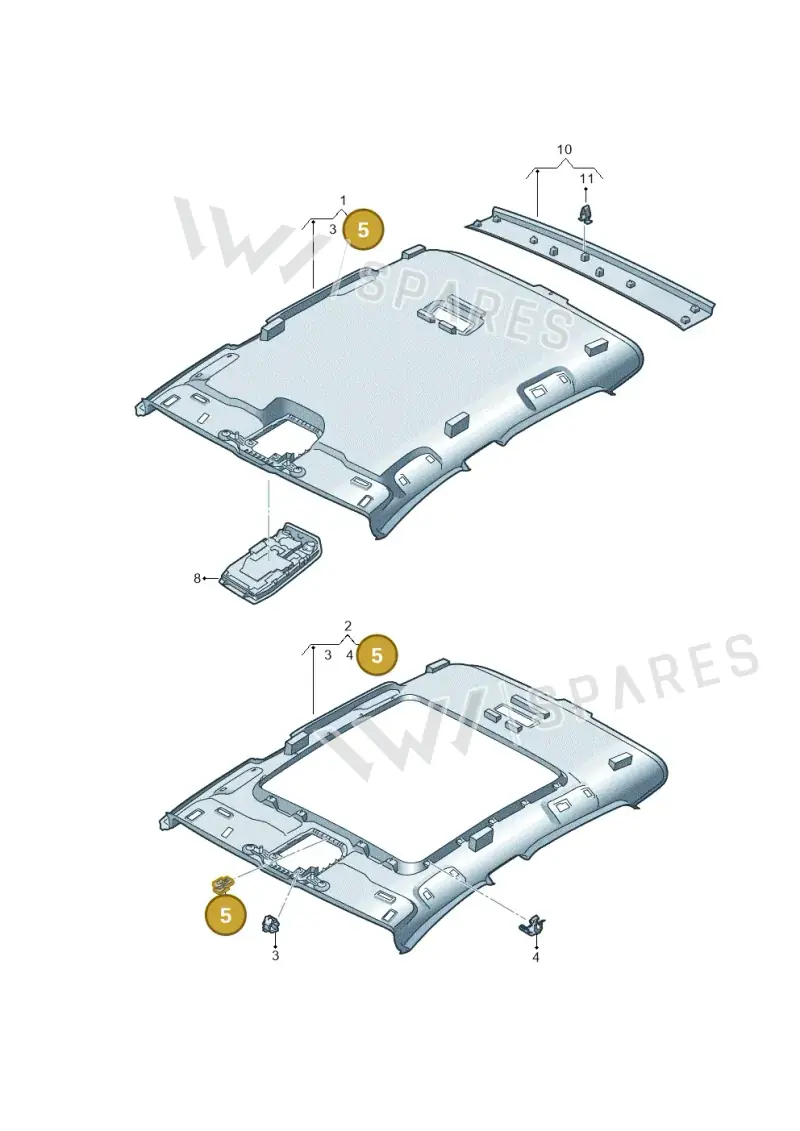 WHT008949 — SEAT EBoost CUPRA (2021-) diagram 10a867055, position 5