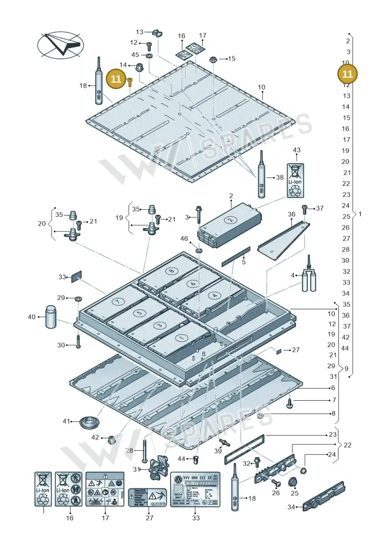 WHT009218 — SEAT EBoost CUPRA (2021-) diagram 052915050, position 11