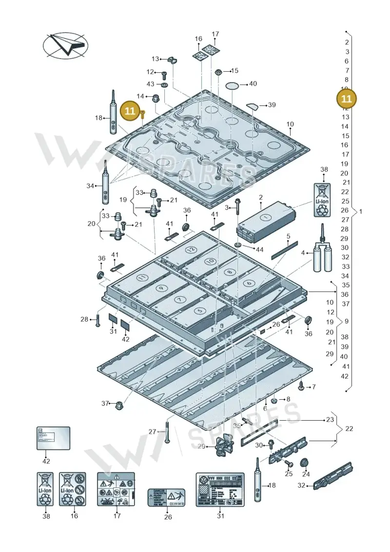 WHT009218 — SEAT EBoost CUPRA (2021-) diagram 063915050, position 11