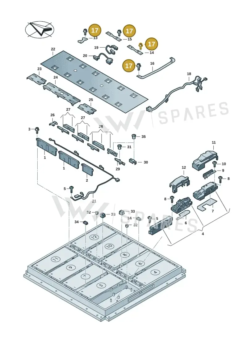 WHT009225A — SEAT EBoost CUPRA (2021-) diagram 063915051, position 17