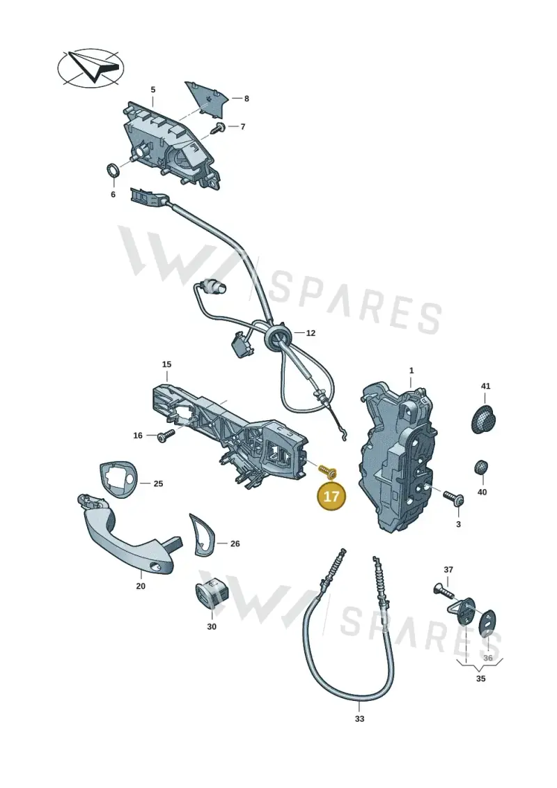 WHT009575 — SEAT Formentor TSI CUPRA (2020-) diagram 5h0837000, position 17