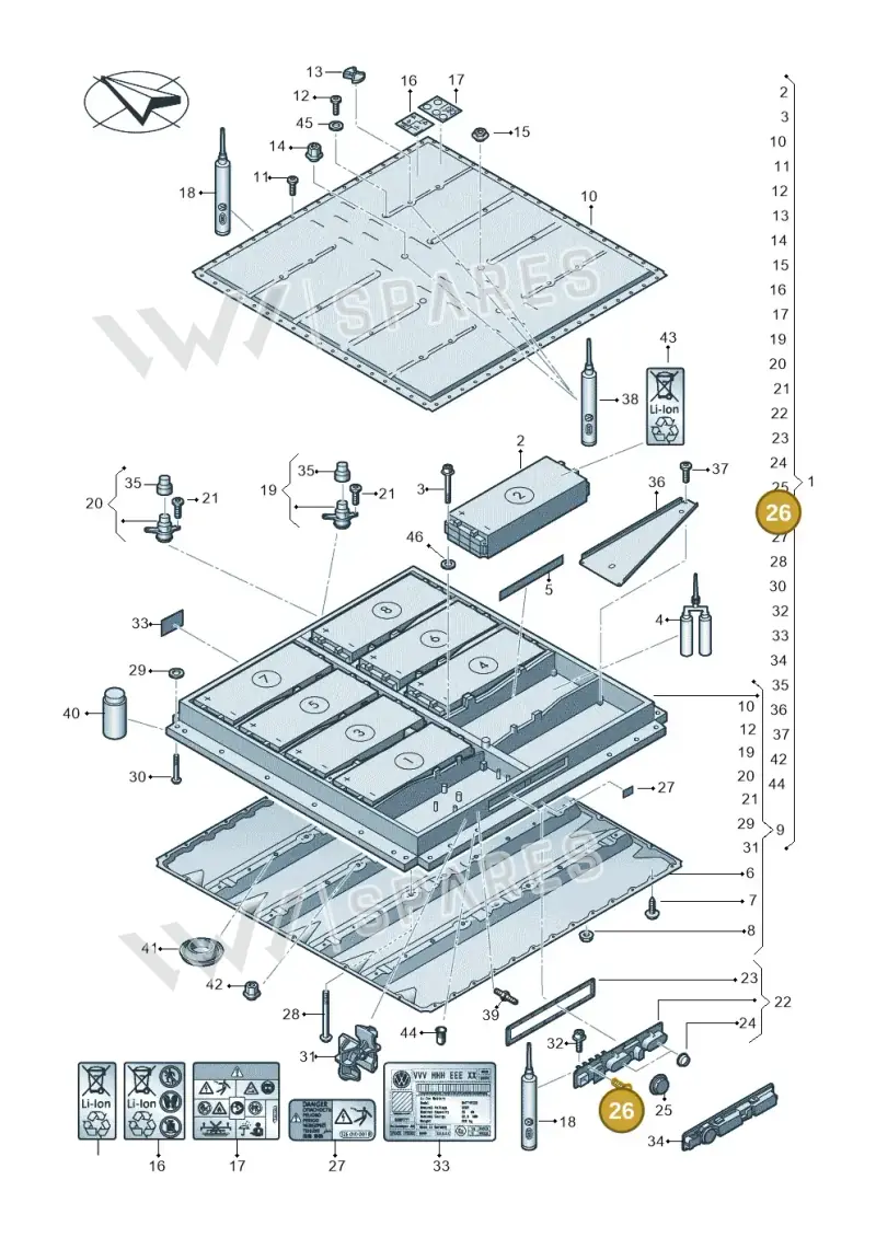 WHT009590 — SEAT EBoost CUPRA (2021-) diagram 052915050, position 26