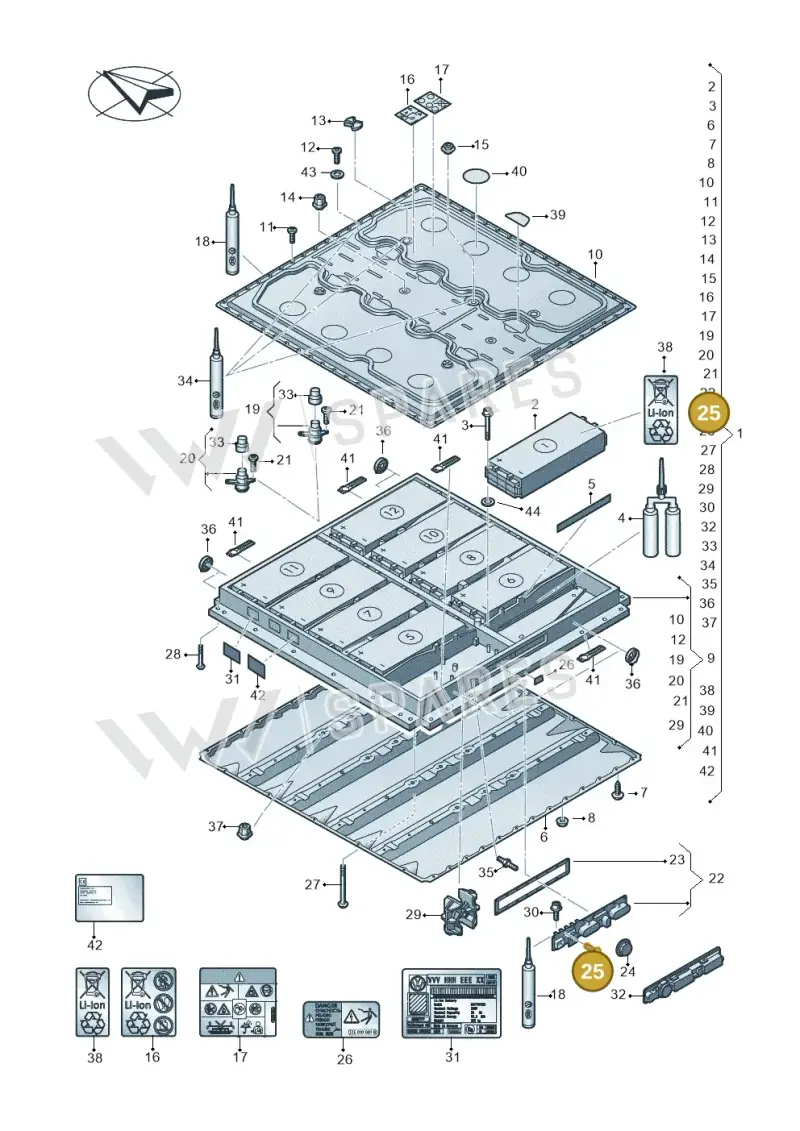 WHT009590 — SEAT EBoost CUPRA (2021-) diagram 063915050, position 25