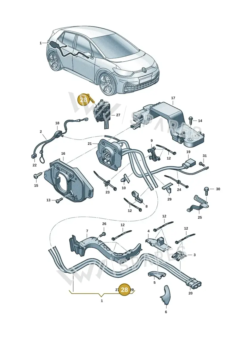 WHT009644 — SEAT EBoost CUPRA (2021-) diagram 10a970005, position 28