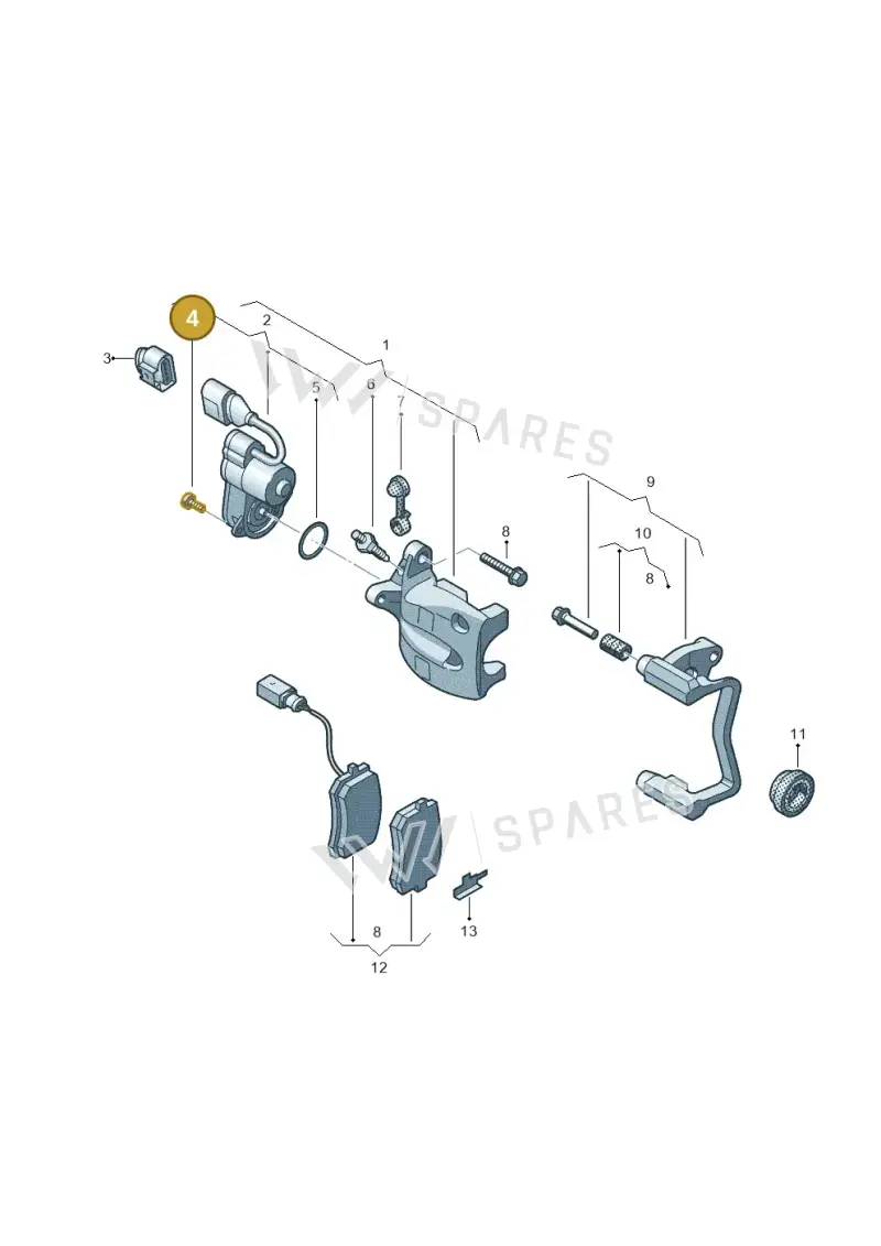 WHT011110 — SEAT 578 platform diagram 57x615605, position 4