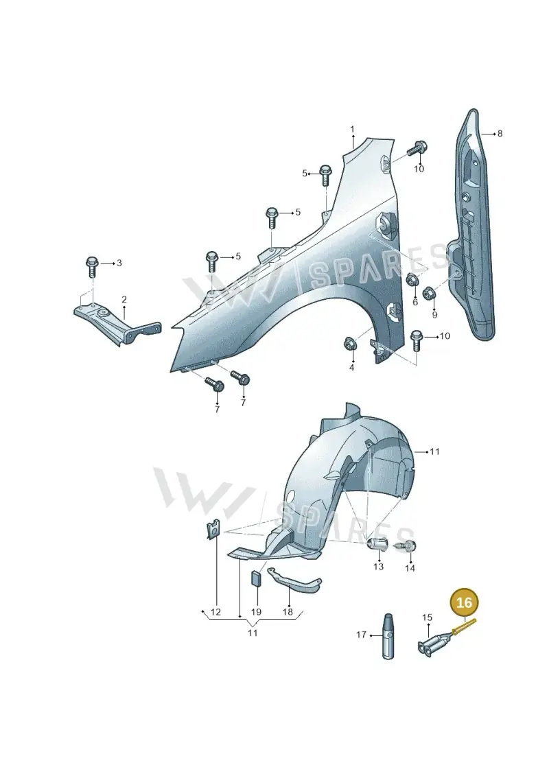 000012279C — Skoda Octavia (2012-2017) diagram 753821100, position 16