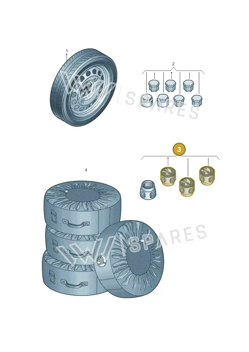 000071215H — Skoda Fabia (2021-) diagram 851073300, position 3