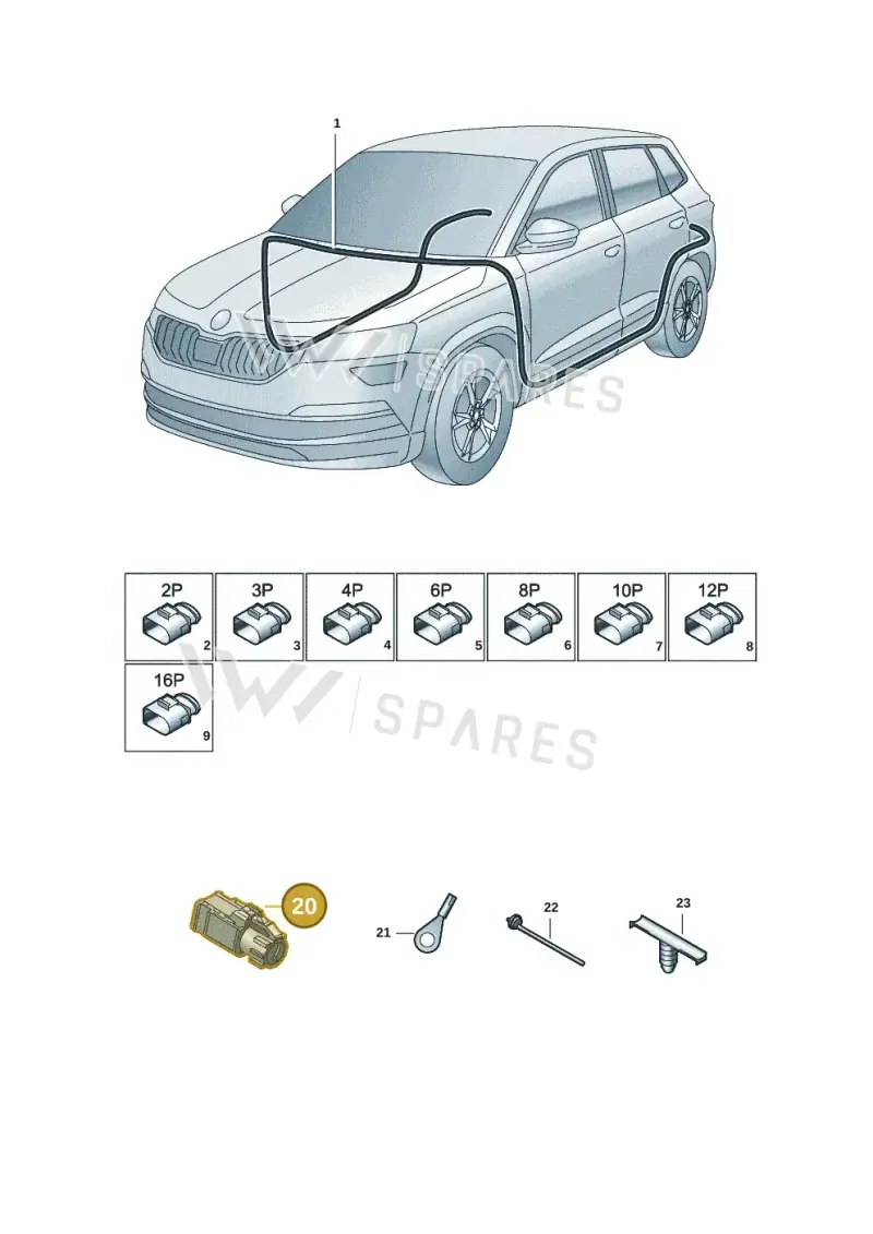 000098605A — Skoda Kodiaq (2018-2022) diagram 804971088, position 20