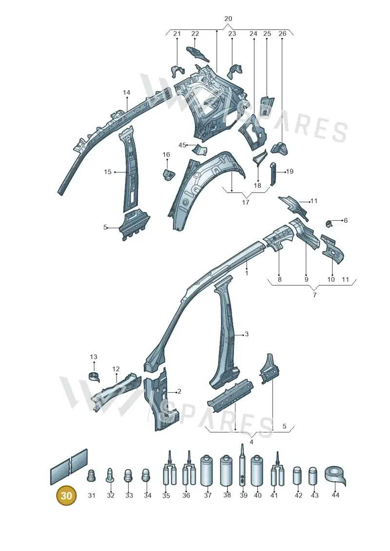000800981 — Skoda Kodiaq (2018-2022) diagram 804809000, position 30