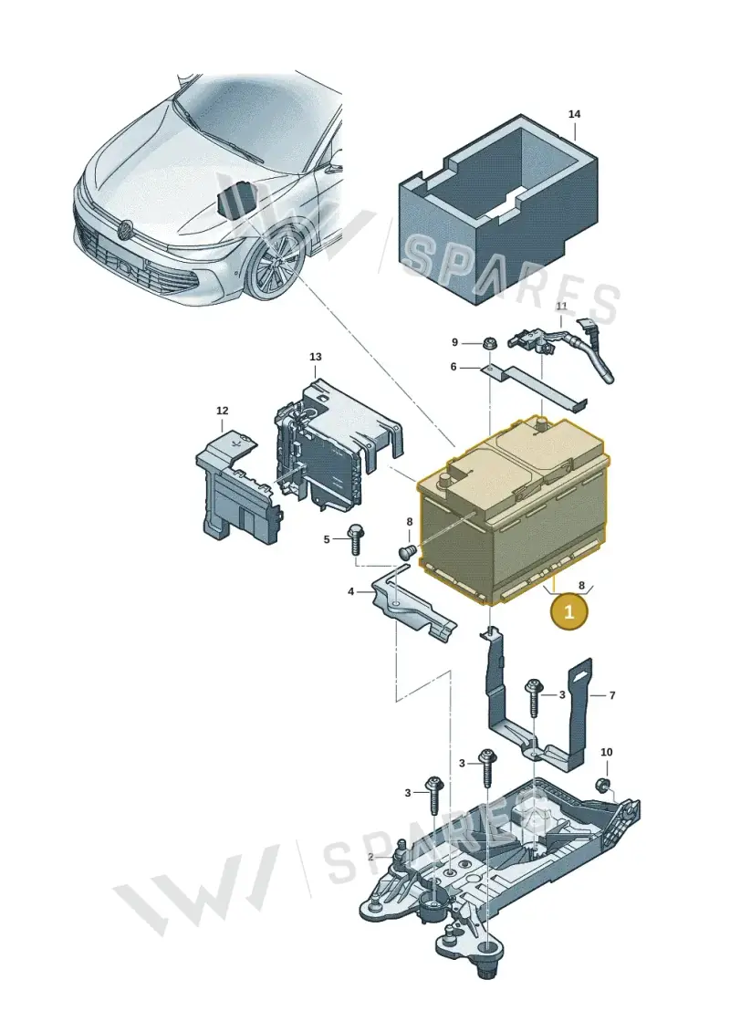 000915089AC — Skoda Superb Combi (2023-) diagram 3j0915000, position 1