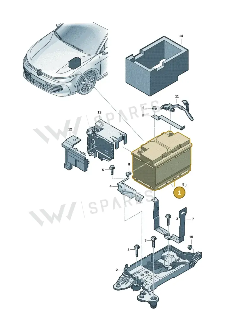 000915089BC — Skoda Superb Combi (2023-) diagram 3j0915000, position 1