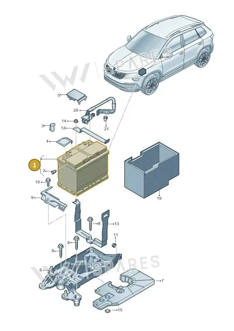 000915089F — Skoda Karoq (2017-2022) diagram 834915000, position 1