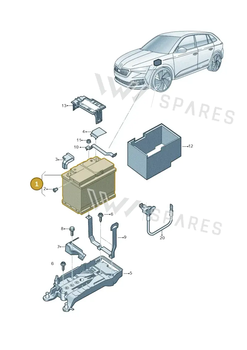 000915105DE — Skoda Fabia (2021-) diagram 584915000, position 1
