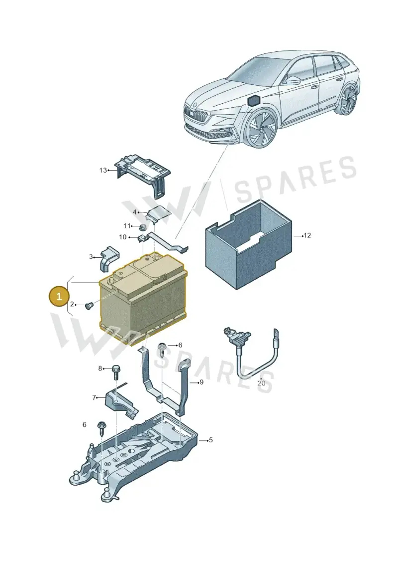 000915105FC — Skoda Kamiq (2019-) diagram 584915000, position 1