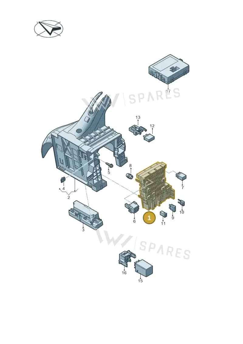 000937615C — Skoda Kamiq (2018-2023) diagram 884937000, position 1