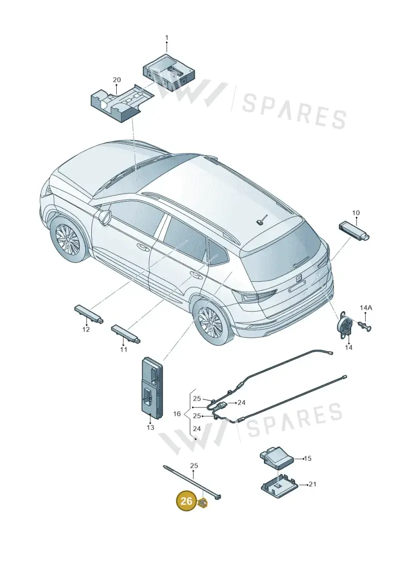 000971010 — Skoda Karoq (2017-2022) diagram 893909000, position 26