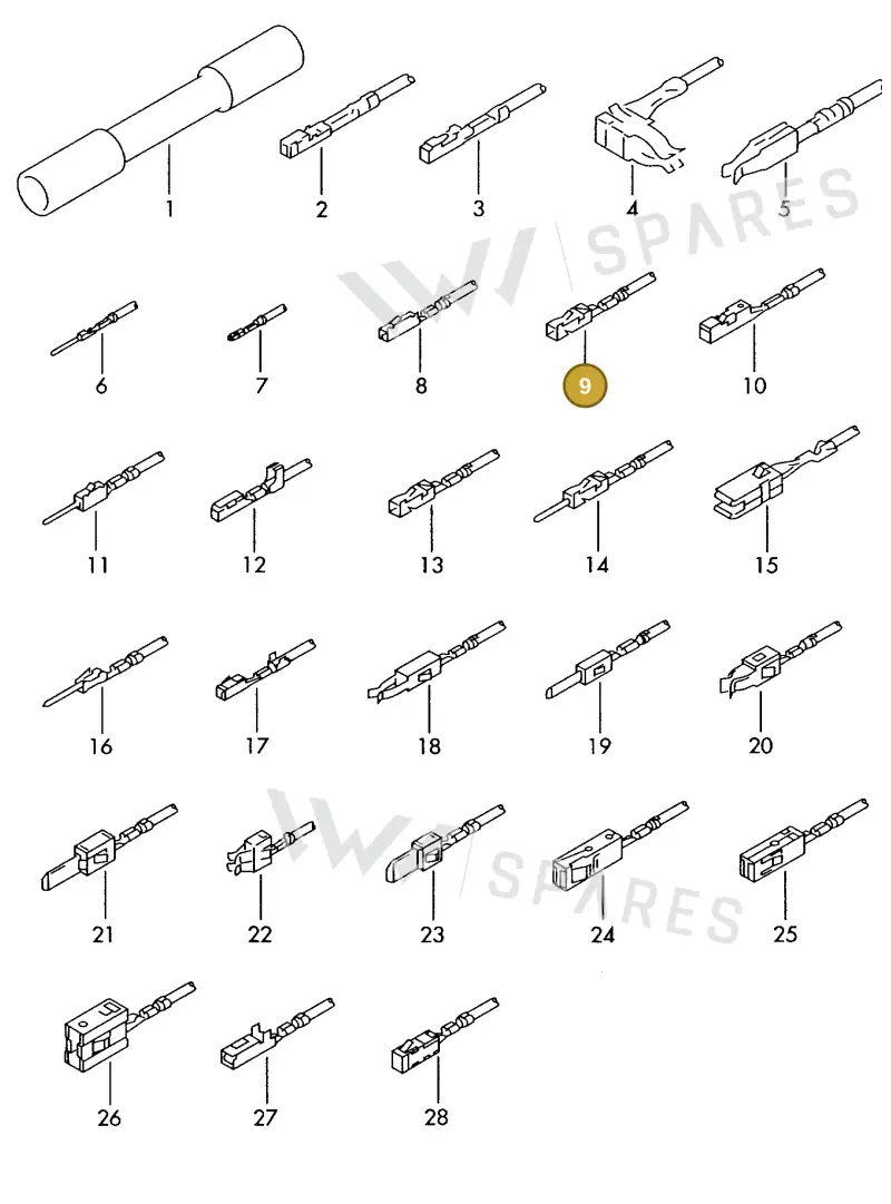000979010E — Skoda 1J0 platform diagram 198979300, position 9