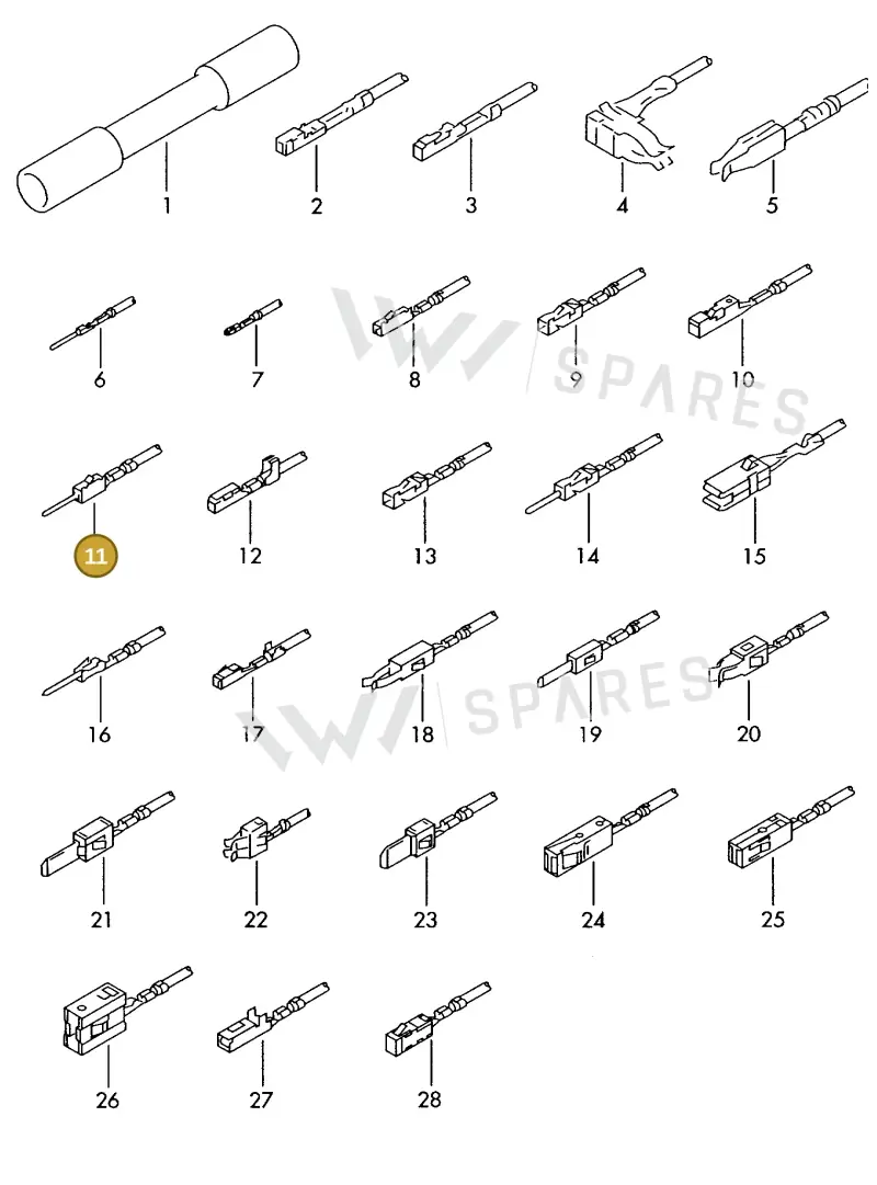 000979012EA — Skoda 1J0 platform diagram 198979300, position 11