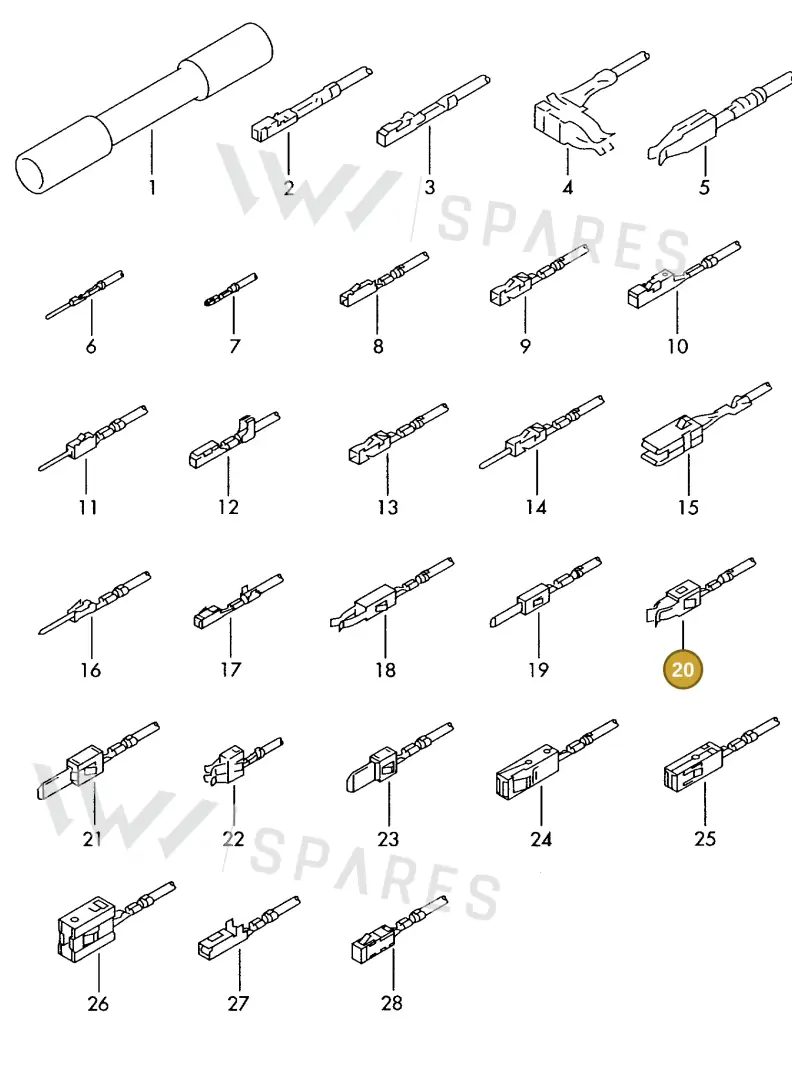000979021EA — Skoda 1J0 platform diagram 198979300, position 20