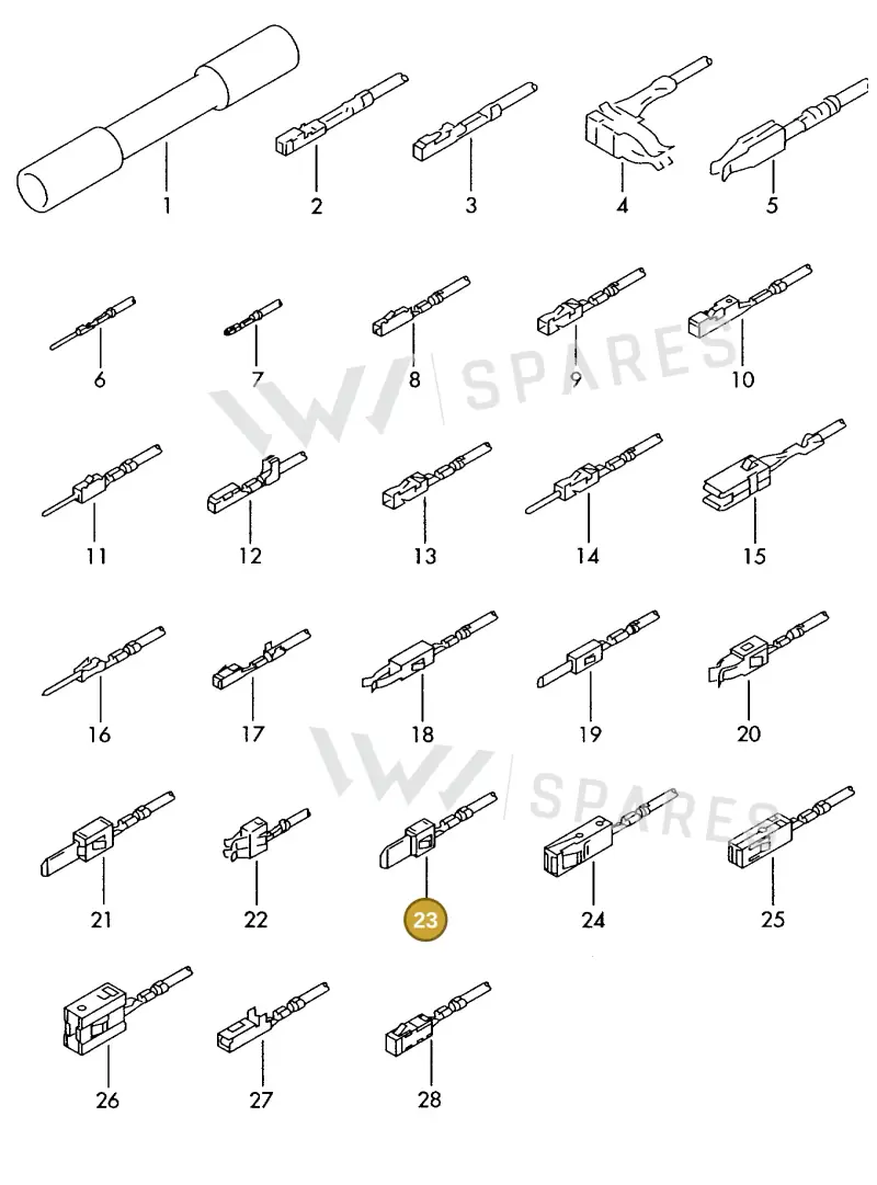 000979024E — Skoda 1J0 platform diagram 198979300, position 23