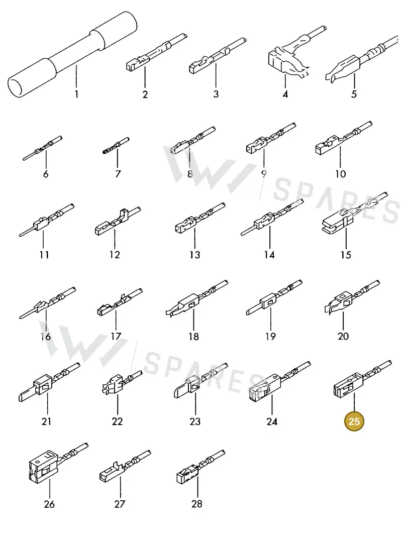 000979026EA — Skoda 1J0 platform diagram 198979300, position 25