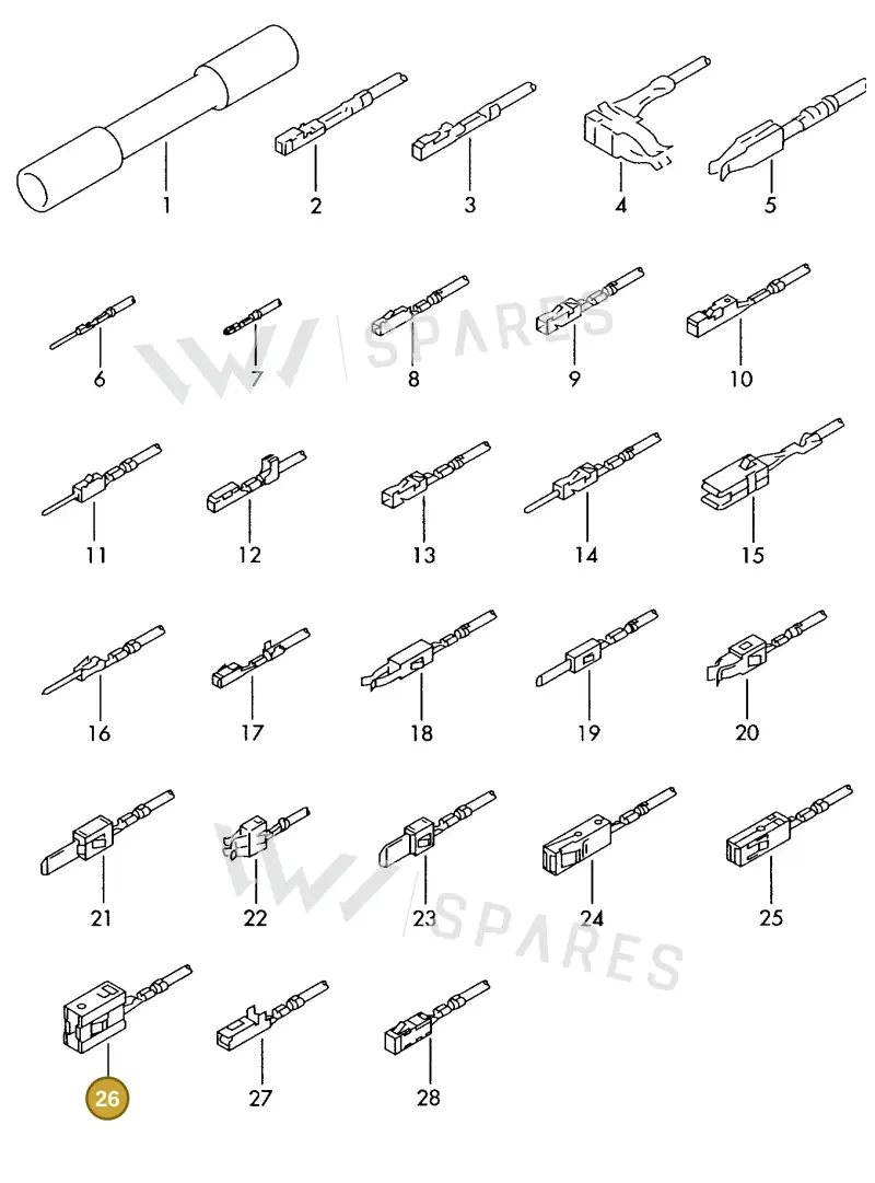 000979027EC — Skoda 1J0 platform diagram 198979300, position 26