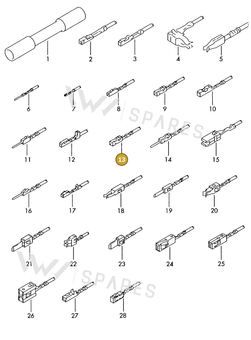 000979034EA — Skoda 1J0 platform diagram 198979300, position 13