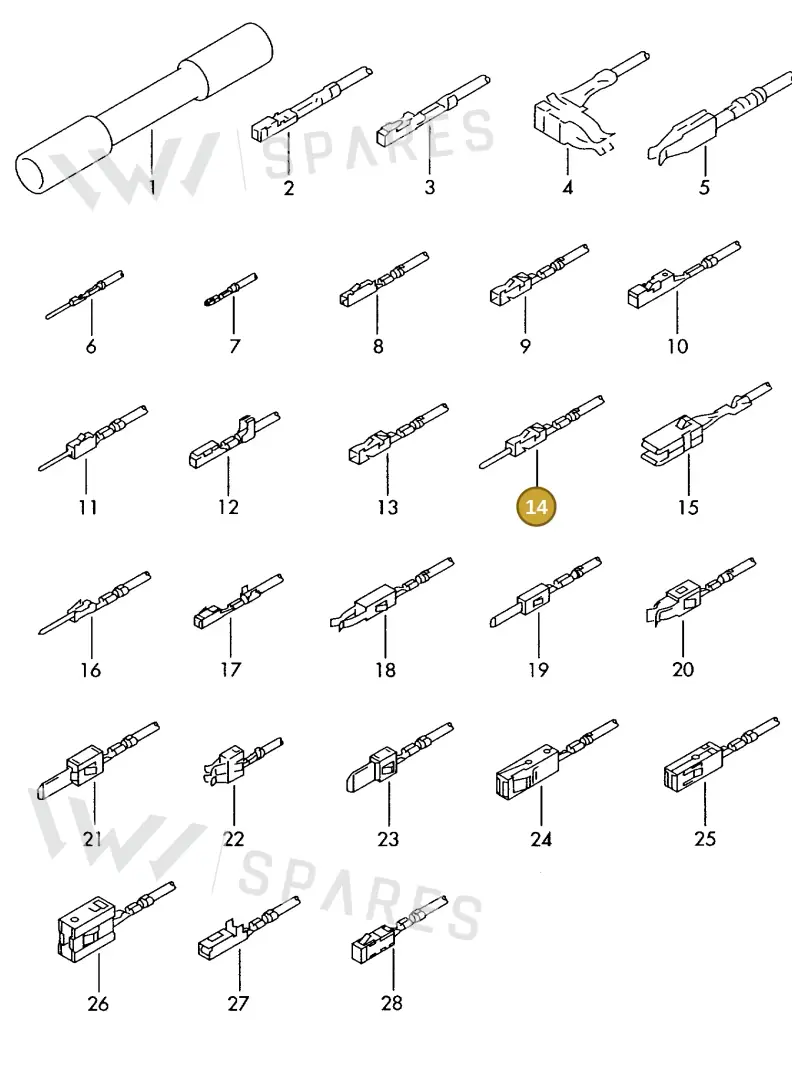 000979035EA — Skoda 1J0 platform diagram 198979300, position 14