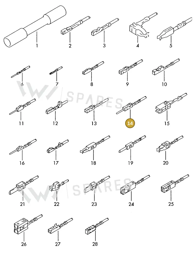 000979160EA — Skoda 1J0 platform diagram 198979300, position 14