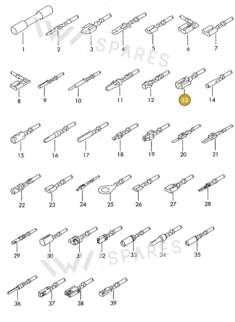 000979212E — Skoda 1J0 platform diagram 198979500, position 13