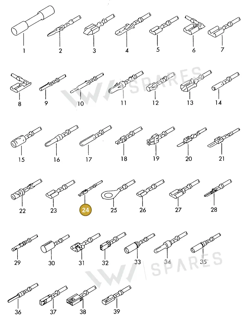 000979223E — Skoda 1J0 platform diagram 198979500, position 24