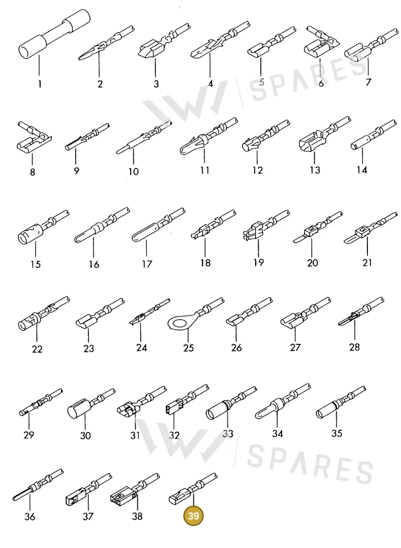 000979244E — Skoda 1J0 platform diagram 198979500, position 39