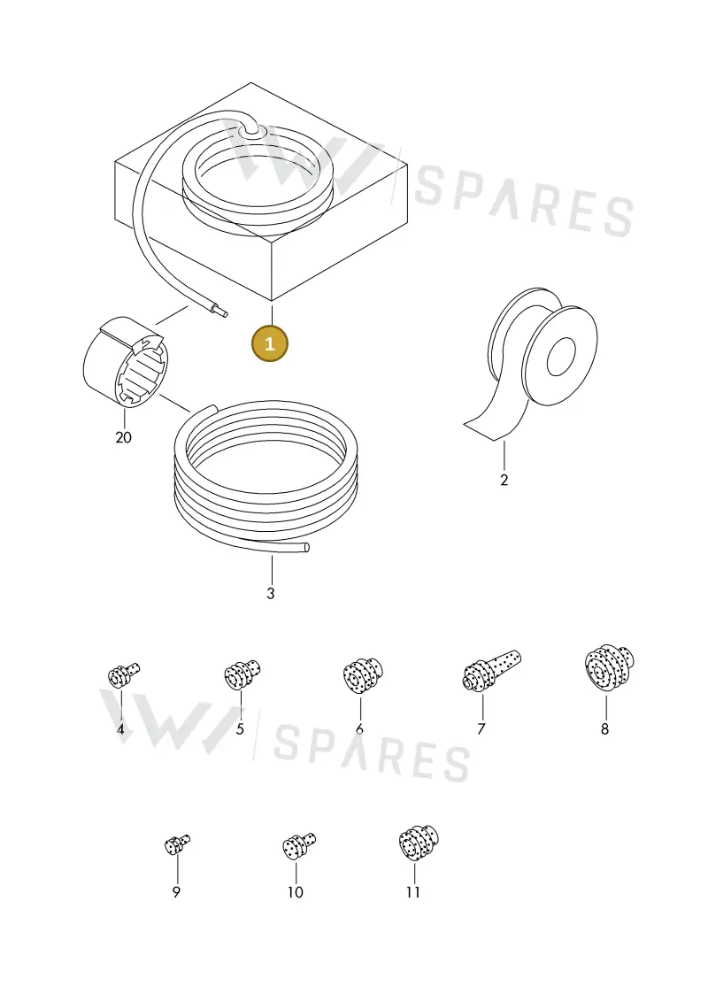 000979982 — Skoda 1J0 platform diagram 198979200, position 1