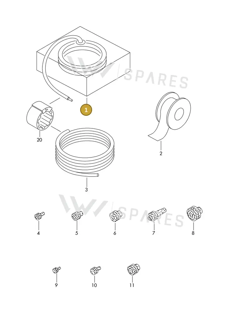 000979987C — Skoda 1J0 platform diagram 198979200, position 1