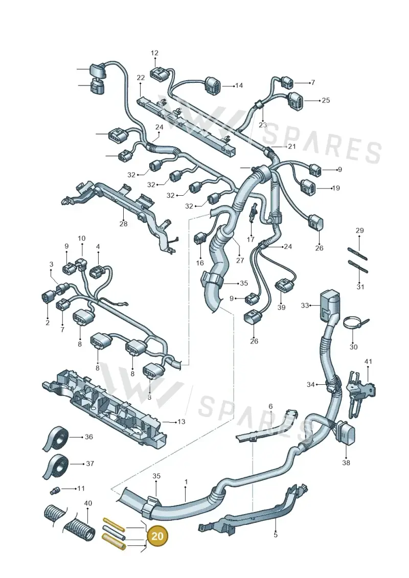 000979991A — Skoda Fabia Scout (2010-2014) diagram 639971050, position 20