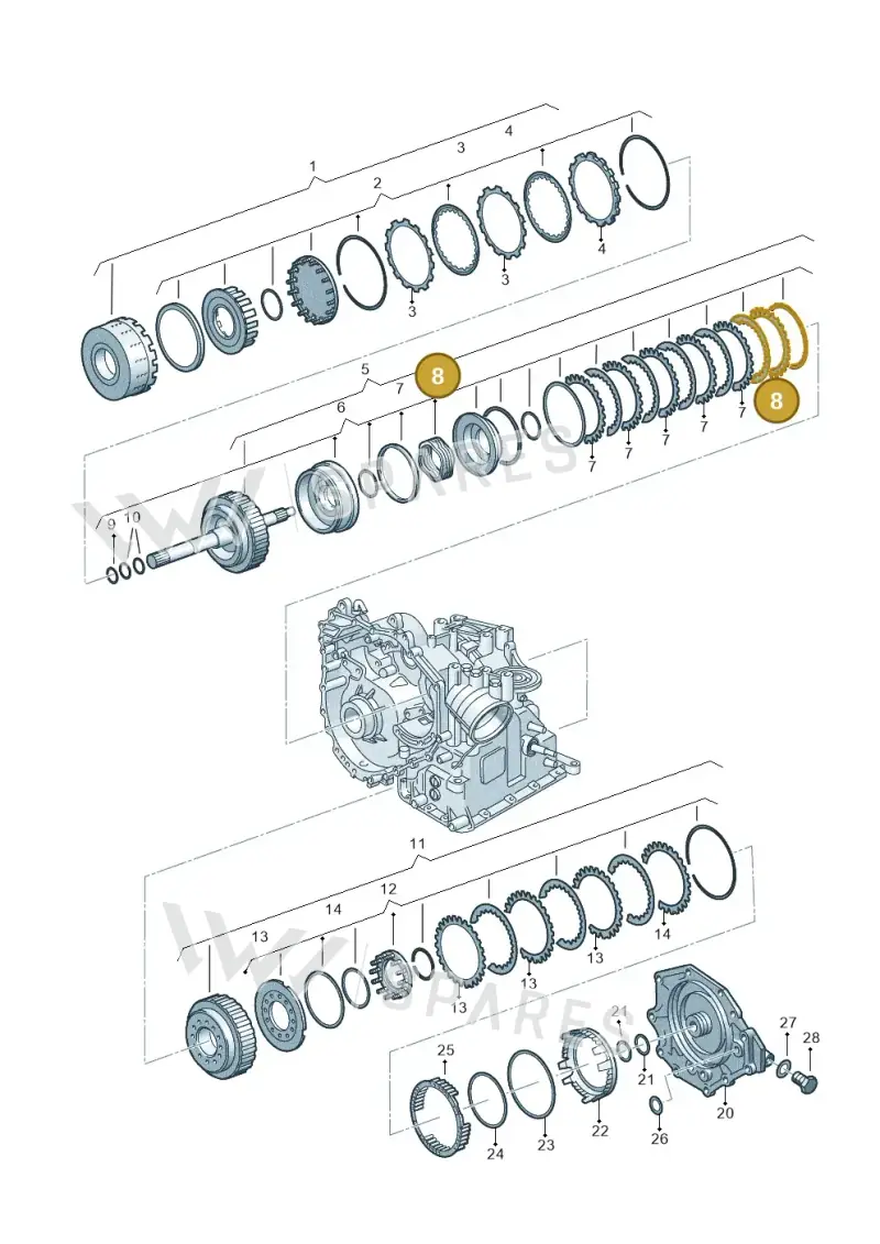 001323139N — Skoda FABIA/COMBI            05> (2004-) diagram 158323600, position 8