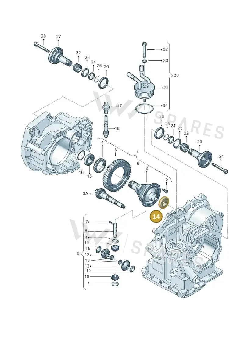 001409321 — Skoda FABIA/COMBI            05> (2004-) diagram 158409500, position 14