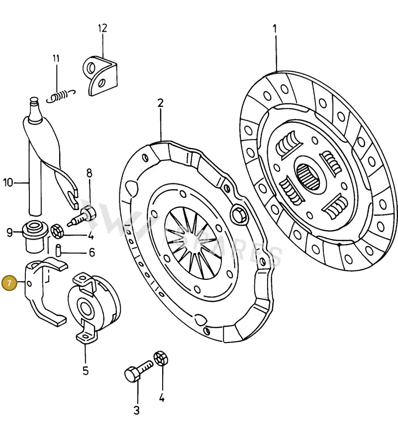 002141129 — Skoda PICK UP (1995-2001) diagram 101141000, position 7