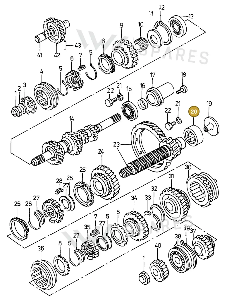 002311139 — Skoda PICK UP (1995-2001) diagram 101311100, position 20