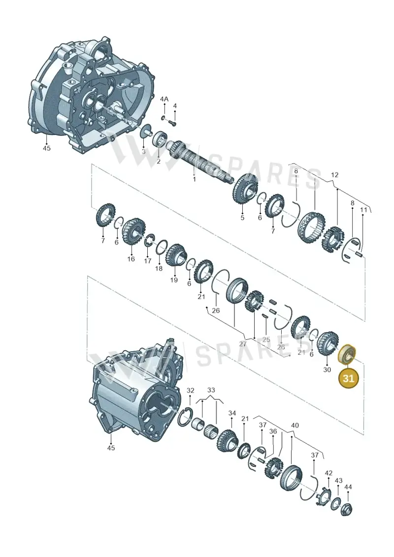 002311235A — Skoda FABIA/COMBI (1999-2004) diagram 225311200, position 31