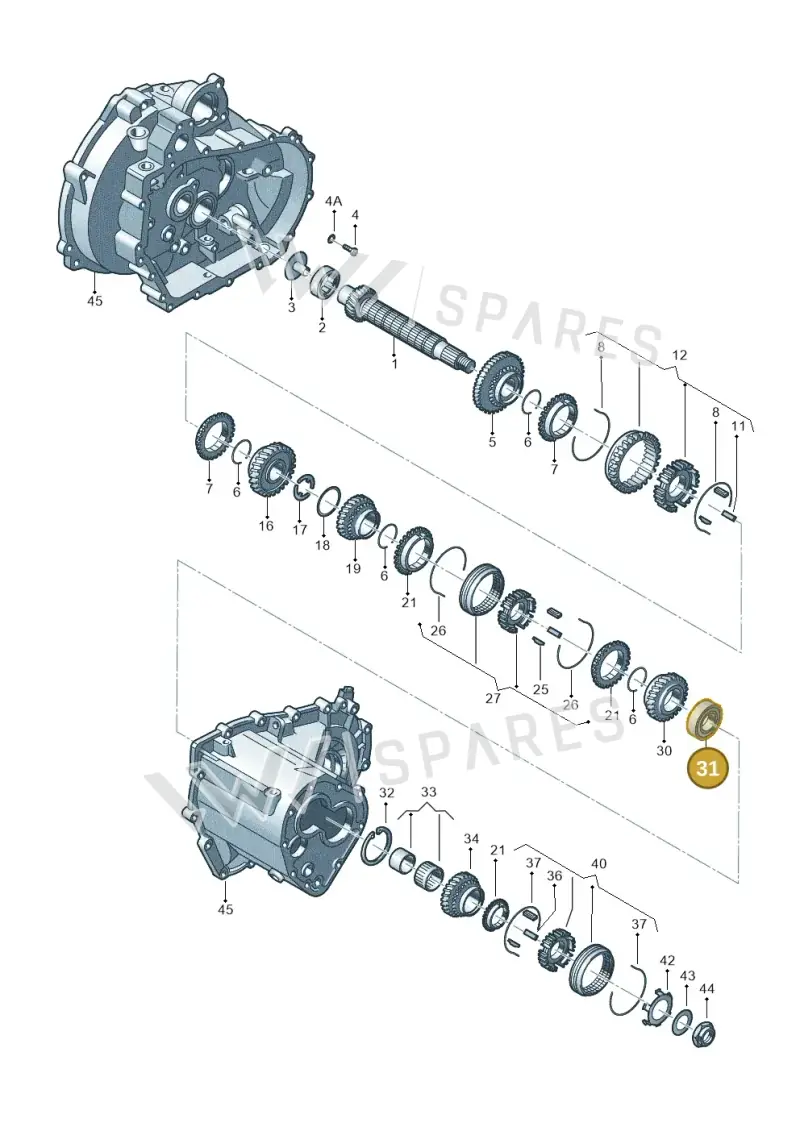 002311235A — Skoda OCTAVIA/COMBI/4X4      01> (2000-) diagram 231311200, position 31