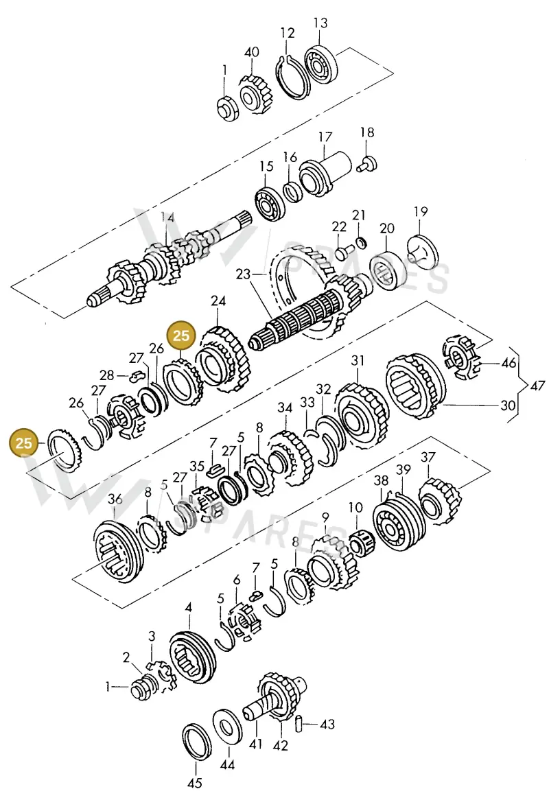 002311247D — Skoda PICK UP (1995-2001) diagram 101311150, position 25