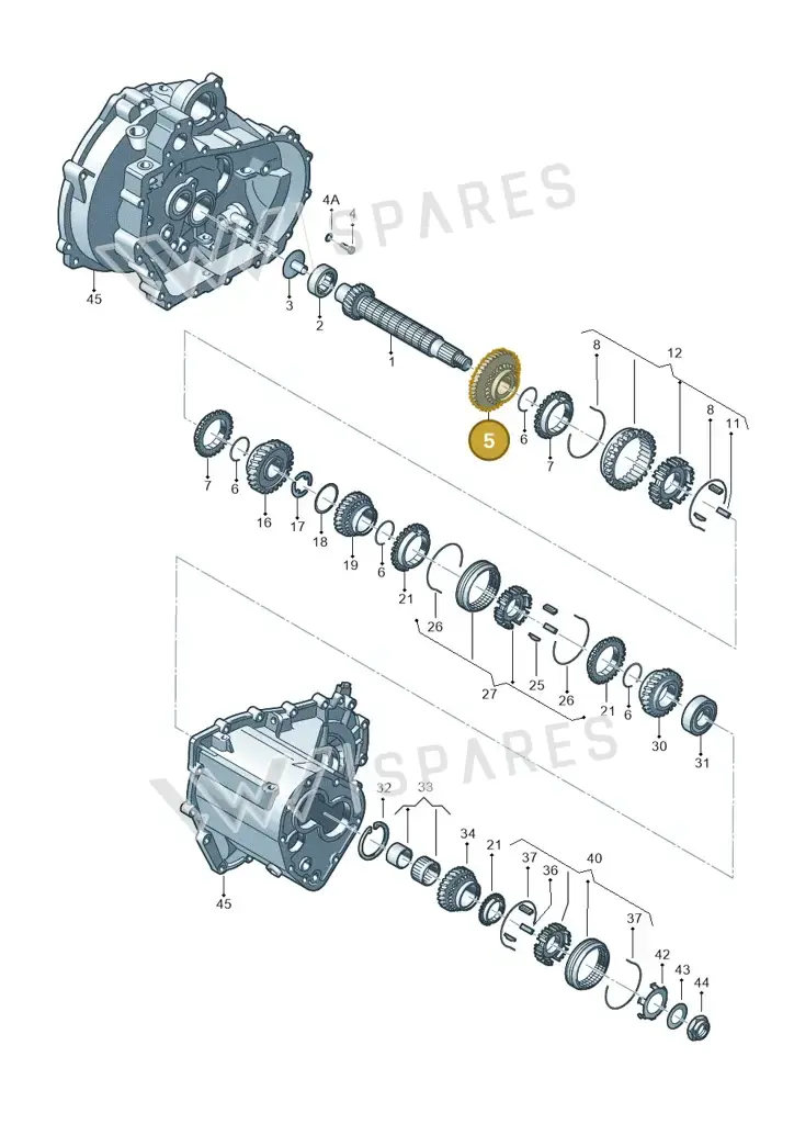 002311251C — Skoda OCTAVIA/COMBI/4X4 01> (2000-) diagram 231311200, position 5
